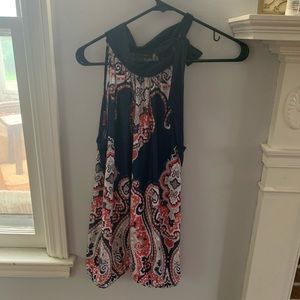 INC Sleeveless Tie Front Blouse